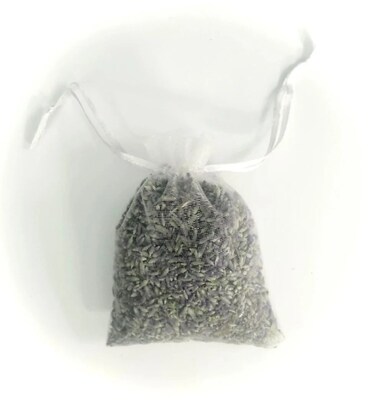 Lavender Sachet, Dried Flowers Silk Pouch, Floral Confetti - image1